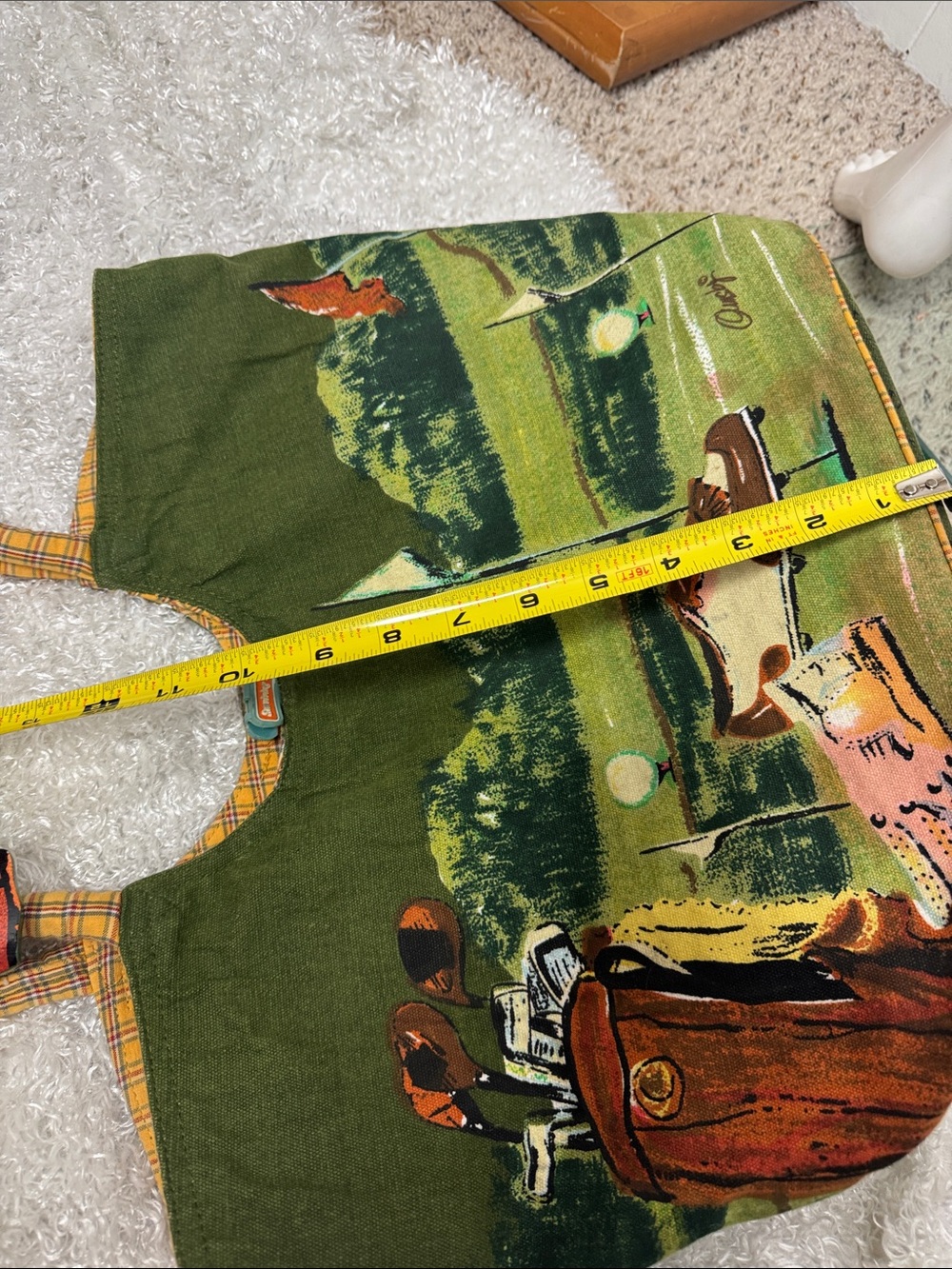 Golf theme tote bag - Picture 8 of 8